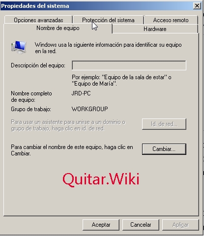Quitar dominio Windows 10